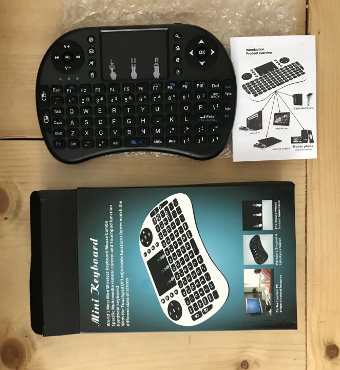 Mini Wireless Keyboard with Touchpad Function Handheld Keyboard and ...