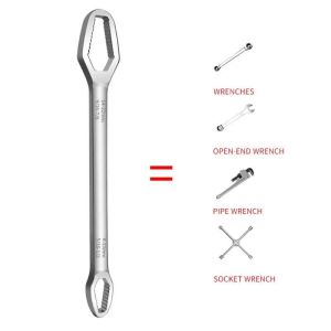 Universal Torx Wrench Double-head Adjustable 8-22mm Ratchet Spanner Tools