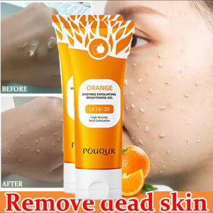 Orange Exfoliating Gel 100g Pengelupasan Kulit Peeling Blackhead Remova Eksfoliasi Wajah Mengangkat Sel Kulit Mati Facial Exfoliator Remove Dead Skin