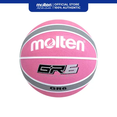 Molten BGR6-WPS 12-Panel Rubber Basketball Size 6 (Pink/Gray)