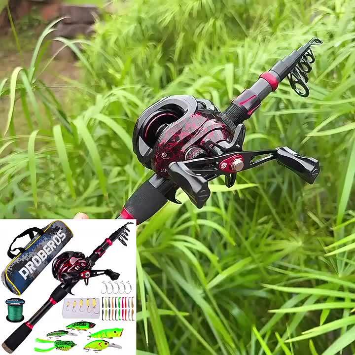 Fishing Rod Complete Set Lure Rod Suit Tossing Drip Wheel Carbon Rod Super Light and Super Hard ...