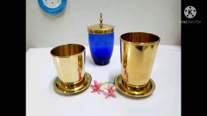 Brass Byfa F1190 ฝาครอบแก้วน้ำ ฝาแก้วน้ำ ฝาทองเหลืองครอบแก้ว ฝาปิดแก้วน้ำ ฝาปิด