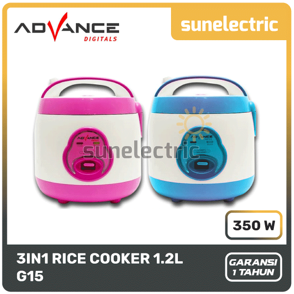 Advance G15 - Rice Cooker / Magic Jar / Magic Com / Penanak Nasi Kapasitas 1.5 Liter G 15 / G-15 - Random