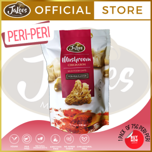 JA Lees Mushroom Chicharon 75g Peri Peri Flavor (1pack)