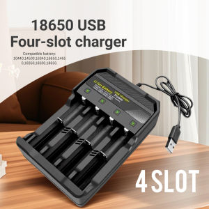 4 Slot 18650 4.2v Li-ion Battery Charger Universal Charging Battery