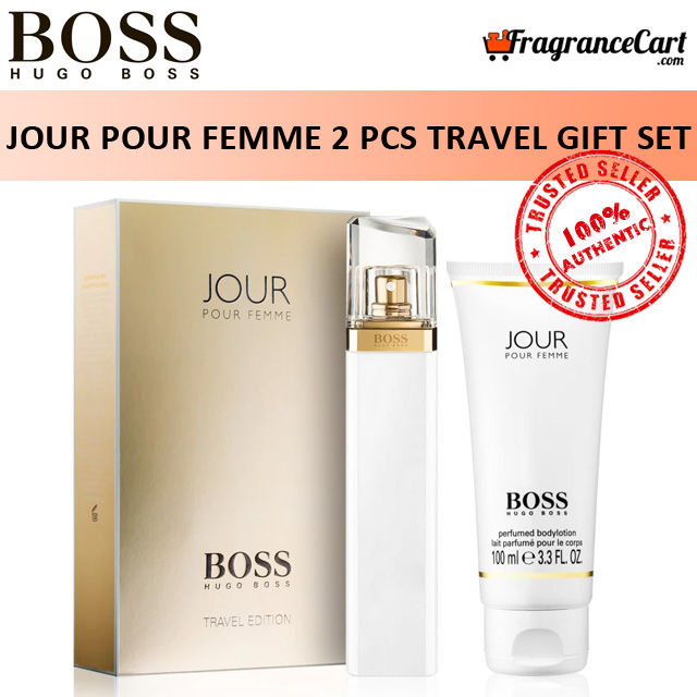 Hugo Boss Jour Pour Femme 2 Pcs Travel Edition Gift Set for Women 75ml EDP 100ml Body Lotion GiftSet Collection Brand New 100 Authentic Perfume Fragrance Lazada Singapore