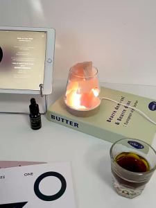 Himalayan Salt Lamp Aromatherapy Mineral Crystal Salt Night Light Bedroom Table Lamp Girls Bedside Atmosphere Lamp