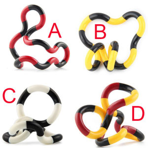 New Tangle Fidget Toy Children Anti-Stress Torsion Decompression Vent Twist Rope Finger Skill Training Toys for Boys Gift