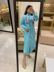( VM ) - Dress Tunik Bunga Simple / Tunik Maxi Muslim  Jessie Collection