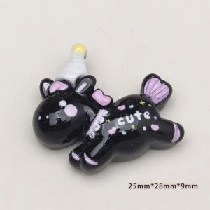FFBH 10Pcs Cartoon DIY Resin Accessories Flatback Cute Cartoon Running Pony Embellishments Phone Cases Keychain Accessories Q8H3K