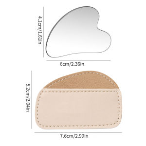 foundation spatula ไม้ปาดรองพื้น ไม้เกลี่ยรองพื้น แท่งปาดรองพื้น ไม้พายลงรองพื้น สแตนเลส ไม่บาดผิว พร้อมกระเป๋า