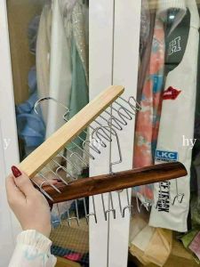 Móc gỗ treo đồ đa năng 8 nhánh tiện dụng Treo Đồ Lót Khăn  Thắt Lưng Cà Vạt Áo 2 Dây