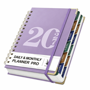 CYI47 12-Month 2027 a5 Planner Yearly Schedule 320 Pages Agenda Planning Notepad Easy To Use Time Management Office Work Planner School Supplies