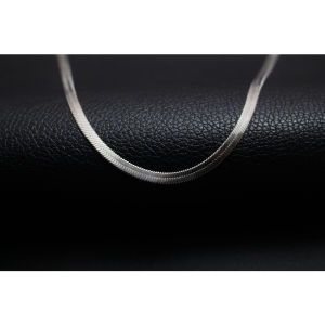 KALUNG PRIA WANITA TITANIUM PREMIUM MODEL PIPIH SILVER TERLARIS