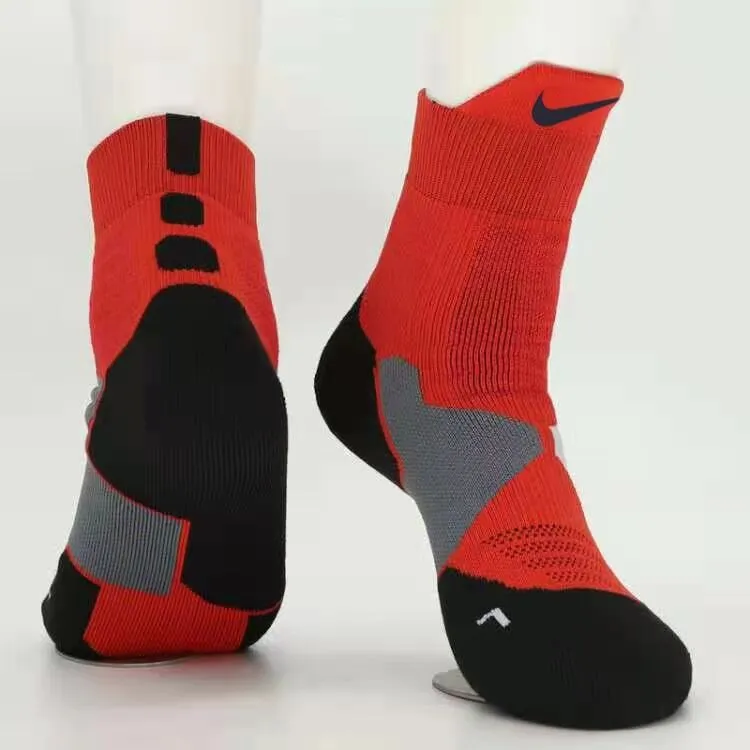 Professional Hyper Elite Socks Mid Cut Non-slip Sports Socks Towel Bottom  Basketball Socks