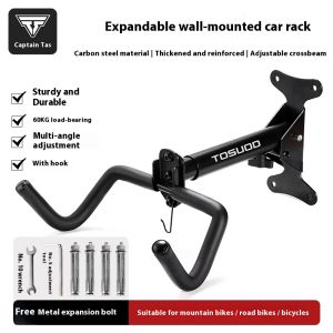 1SET Bike Wall Mounted Bicycle Stands Steel Support Cycling Pedal Tire Storage Hanger Rack