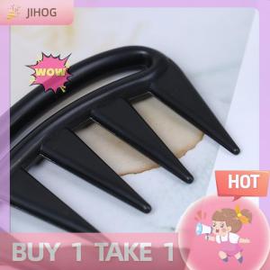 JIHOG Shark Jumbo Wide Tooth Black Handle Grip Hair Comb Men Hairdressing Teeth Comb