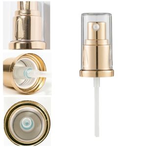CRNGW Gold 20mm Caliber Bottle Accessories Lotion Pump Essence Oil Cosmetics Tools Press Pump Head Makeup Pump Liquid Foundation Pump