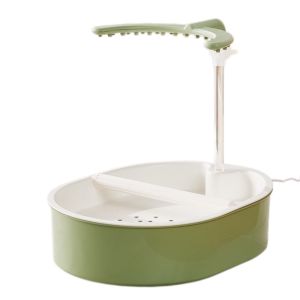 YITAQI with Resting Stick Automatic Bird Bathtub USB Electric Comfort Circulating Water Bird Bathtub Birds Toy Large-capacity Bird Water Sprayer Indoor Cage