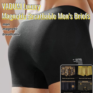 VADUM Luxury Magnetic Breathable Mens Briefs Breathable Large Size Mens Underwear Summer Magnetic Mens Boxer Briefs