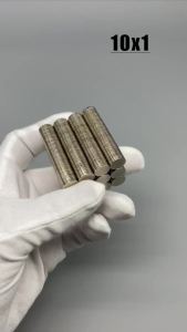 แม่เหล็กกลมบางขนาด 10x1 มม. อุปกรณ์เสริมสำหรับตู้เย็นที่บ้าน งานฝีมือ DIY สำนักงาน กระดานไวท์บอร์ด ตู้เย็น 10*1 มม. 10/50/200/1000 ชิ้น