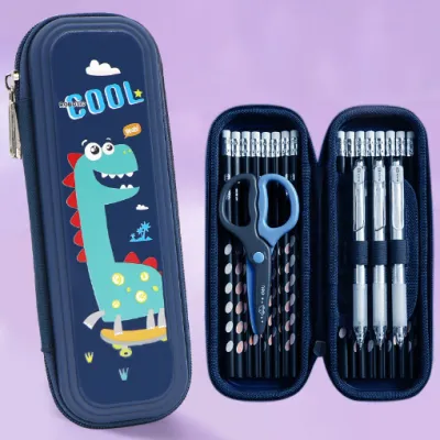 Harga Grosir - Tempat Pensil Motif Karakter Kartun / Tempat Pensil Anak Sekolah Bahan Eva Anti Air