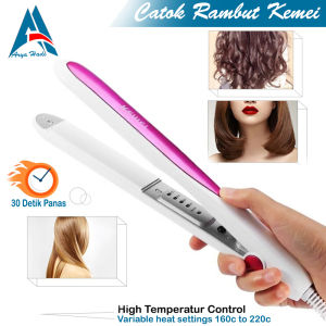 Catokan Pelurus Rambut Kemei KM-532 Professional Hair Straightener Temperatur Control