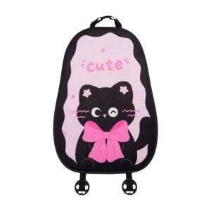 MODERNLUX Cute Cartoon Cat Car Seat Cushion Double Neck Plush Car Headrest Neck Pillow Creative Non-slip Backrest Car Cushion Universal