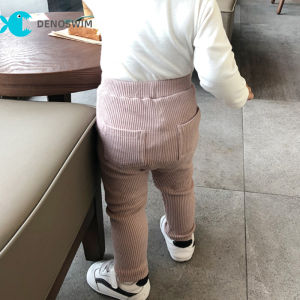 Denoswim Quần Legging Bé Trai Bé Gái Mới Quần PP Lớn Bằng Cotton Quần Xuân Thu Cho Bé Gái Quần Dài Cạp Cao Thời Trang Quần Trẻ Em