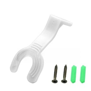 5PCS MOTORCYCLE HELMET HOLDER WALL MOUNT HEAVY DUTY PLASTIC Hook Rack UNIVERSAL Helmet Holder