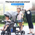 Twin Stroller Double Stroller Lightweight Adjustable Two-way Tandem Seating Foldable Baby Stroller. 