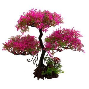 Plant Fish Tank Landscape Aquarium Water Plastic Tree Artificial Aquarium Plants For Decoration