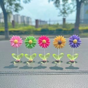 Set 5 Cây Hoa Hướng Dương Mini Dễ Thương Trang Trí Tablo Xe Hơi Bàn làm việc...