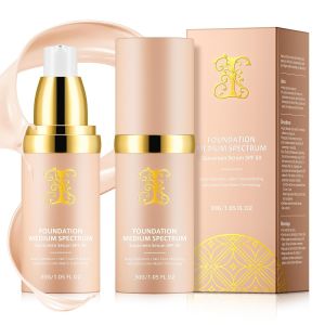 Kem nền 4 trong 1 - Dải màu trung bình chỉ số SPF 50+ che khuyết điểm bảo vệ da khỏi ánh nắng mặt trời dưỡng ẩm kem nền dạng lỏng có khả năng thay đổi màu sắc theo nhiệt độ - Lâu trôi và chống thấm nước phù hợp khi tập thể thao khiêu vũ (tại phòng