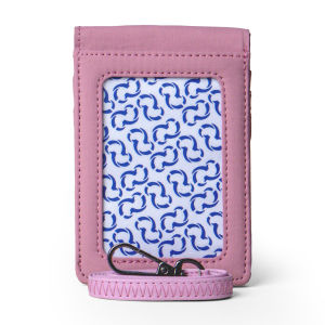 Wallts New Plum Crinckle - Gantugan ID Card+Dompet Multifungsi Wanita Pria Anti Air