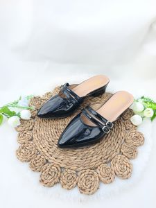 sandal hels wanita terbaru 3cm gesper dn02
