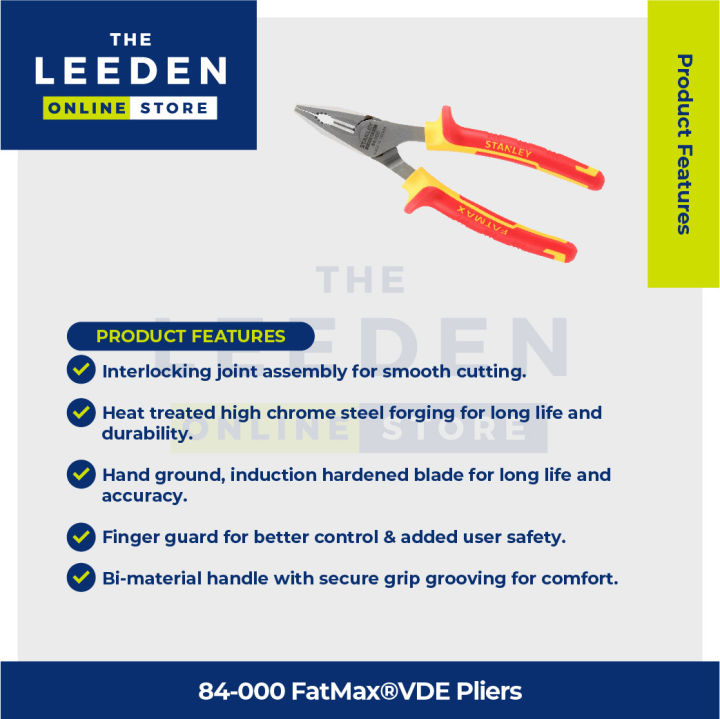 Stanley%2084-000%20VDE%20Combination%20Pliers%206"%20160MM%20-%20Image%202