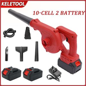 Handheld Cordless Blower Vacuum 2-in-1 Portable Air Gun for Home Car Cleaning Dust Removal