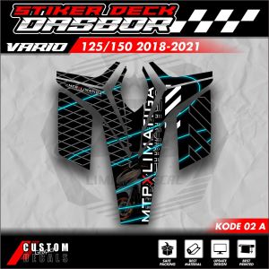 (COD) Striping Vario 125/150 Pelindung Dashboard Vario 125/150 Deckpad Vario 125/150 2018 - 2021 Kode 02