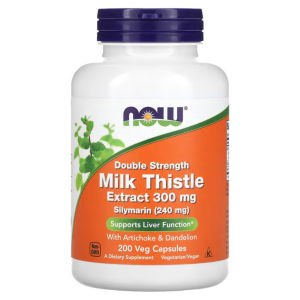 Premium Liver Herbal Blend NOW Foods Milk Thistle 300mg Double Strength 100 Veg Capsules Silymarin Artichoke & Dandelion For Natural Detox & Hepatic Maintenance