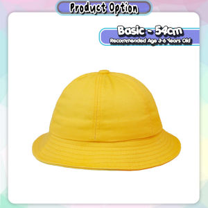 [iRojak] Children Bucket Hat Yellow Hat Kids Cute Toddler Hat 儿童帽子 Topi Kanak-kanak - HAT02