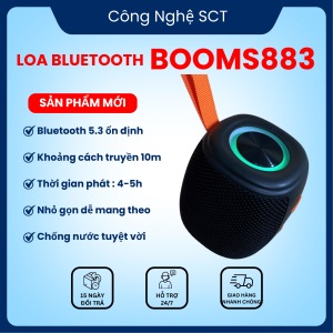 ( HÀNG MỚI VỀ ) Loa Bluetooth BOOMS883 Loa Nghe Nhạc Ngoài Trời Bass Căng Pin Khủng - Bảo Hành Lỗi 1 đổi 1