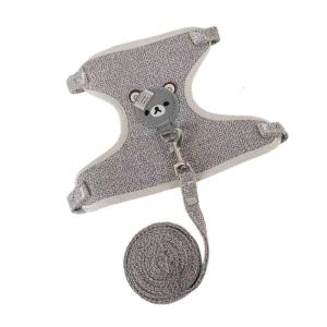 Phản Quang Undershirt Pet Harnesses Với Dây Dây Thun Pet Regulable Dây đeo ngực Cho Thỏ Mèo Nhỏ Giống Chó