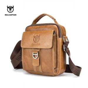BULLCAPTAIN Men Shoulder Bag Classic Vintage Style Casual Men Messenger Bags Crossbody Bag
