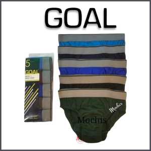 Goal Mens 5pcs colored regular BIKINI briefs By sorella (Pack of 5s)