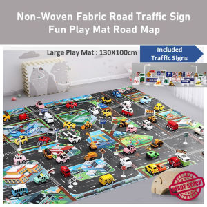 Traffic Road Mat For Kids Non-Woven Fabric Play Mat Traffic Sign Educational Toys For Children Mainan Kanak-Kanak