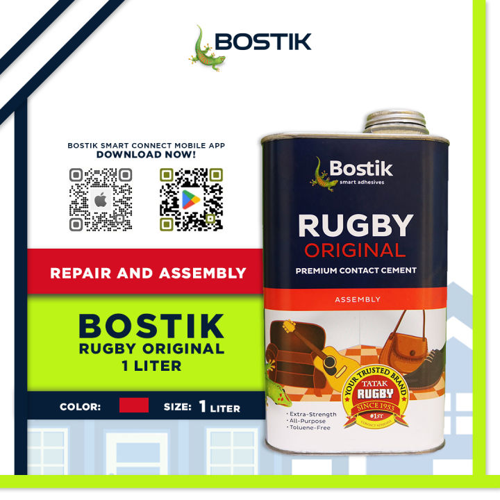 BOSTIK Rugby Original 1L No. 1 All Purpose Synthetic Rubber Contact