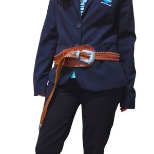 Sabuk Kulit Anyaman Wanita Stylish & Elegan