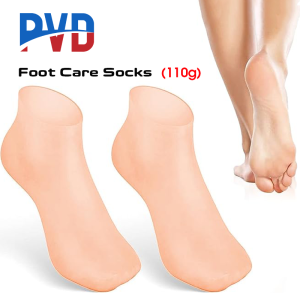 PVD 1 Pair Silicone Socks Moisturizing Gel Socks Dry Cracked Feet Rough Skins & Anti Slip Aloe Socks for Dry Cracked Feet Women Calluses Spa Gel Socks Foot Care After Pedicure