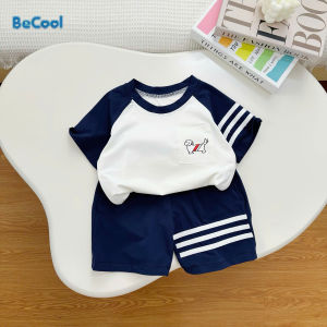 Bộ Cộc Tay Túi In Chó Cho Bé. Bộ Cộc Tay Chất Cotton Cho Bé Trai Từ 10-28kg MINKY BABY STORE